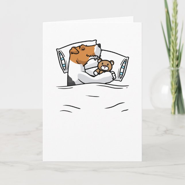 Wire Fox Terrier Sleep Shirt Card (Front)