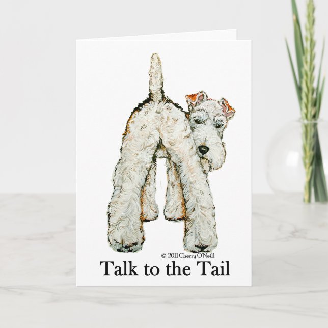 Wire Fox Terrier Tail Card (Front)