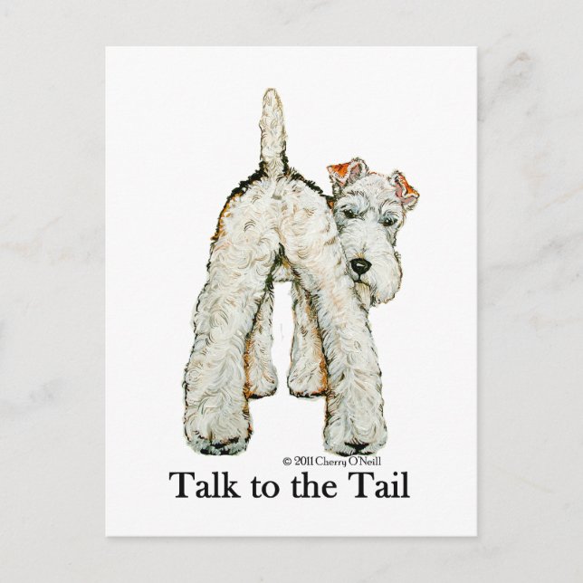 Wire Fox Terrier Tail Postcard (Front)