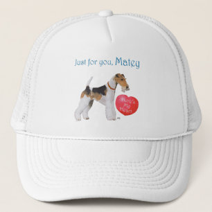 Wire Fox Terrier Valentine Trucker Hat