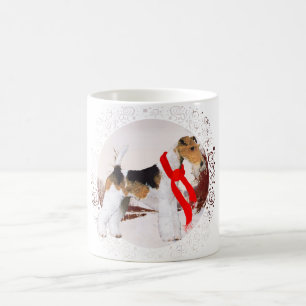 Wire Fox Terrier Winter Coffee Mug