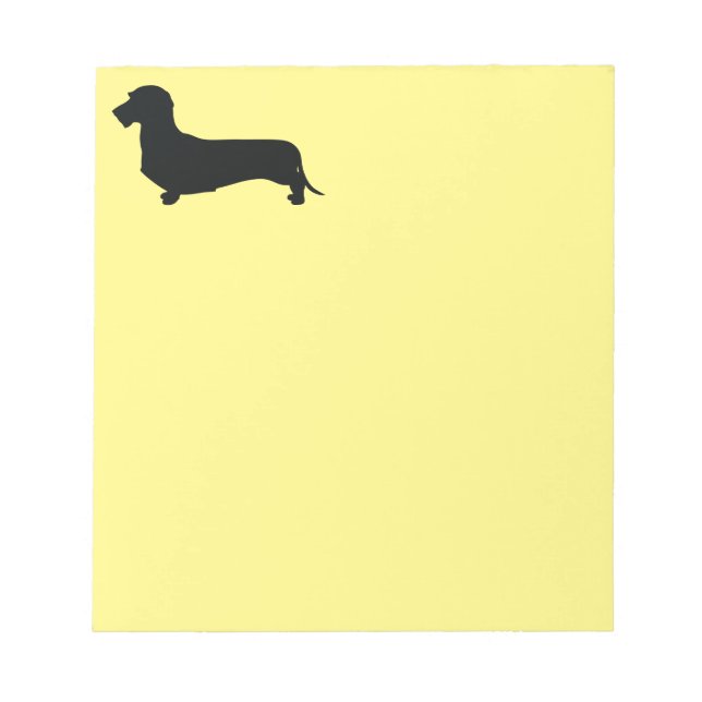 Wire Hair Dachshund Notepad (Front)