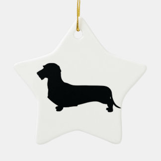 Wire Hair Dachshund Star Ornament