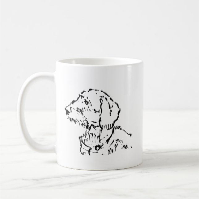 Wire Haired Dachshund Dog Mom Coffee Mug (Left)