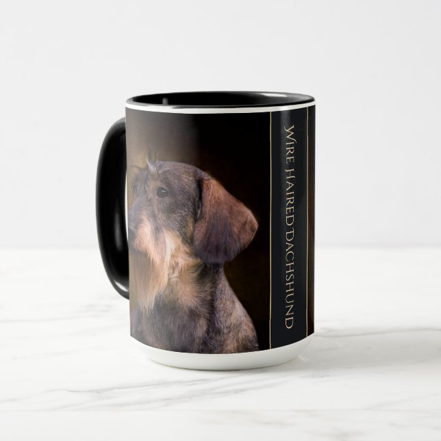 Wire Haired Dachshund Mug (Front Left)