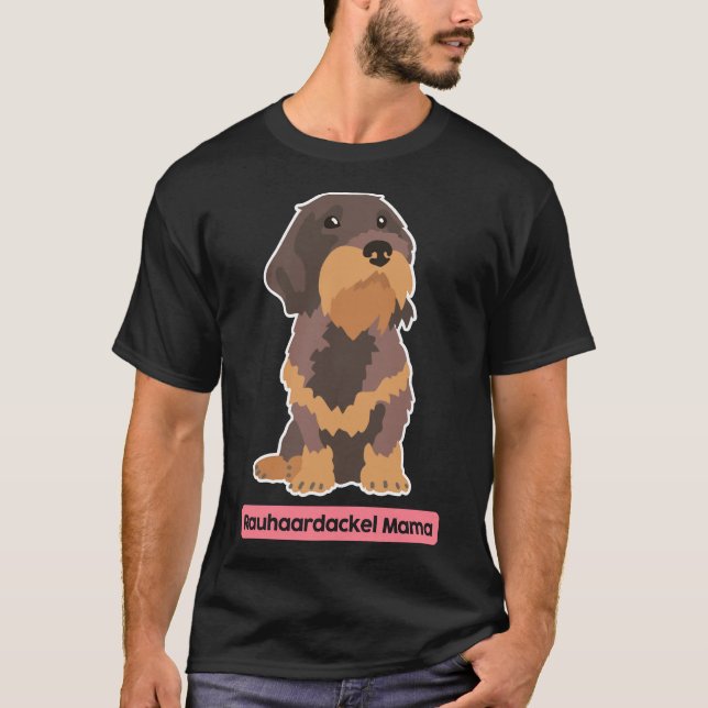 Wire Haired Dachshund Mum T-Shirt (Front)