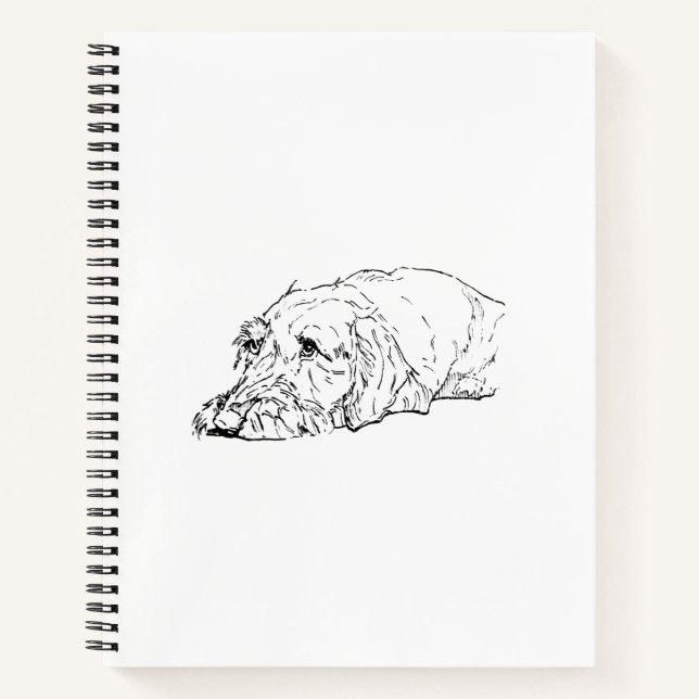 Wire Haired Dachshund Notebook Gift (Front)