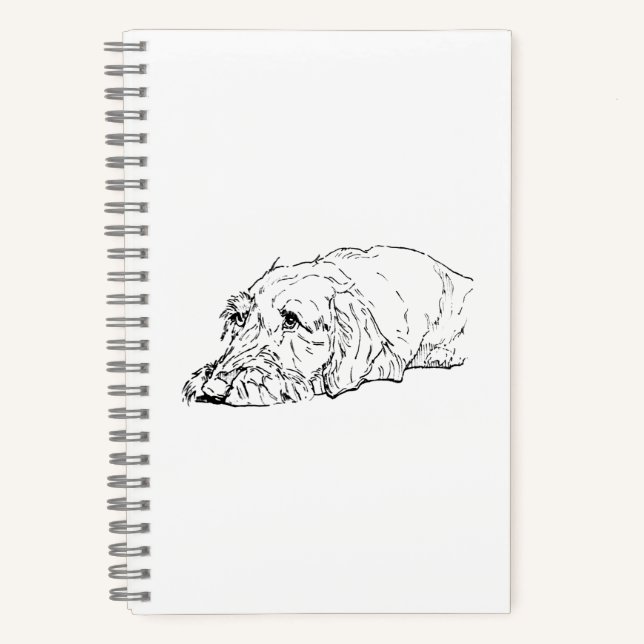 Wire Haired Dachshund Notebook Gift (Front)