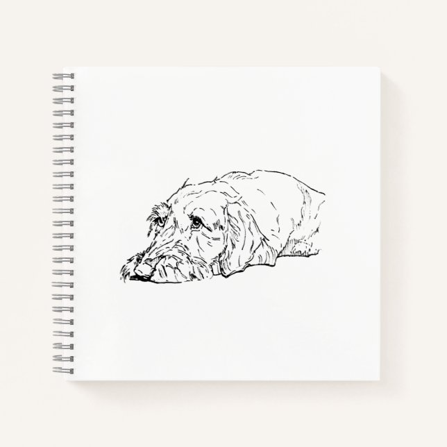 Wire Haired Dachshund Notebook Gift (Front)