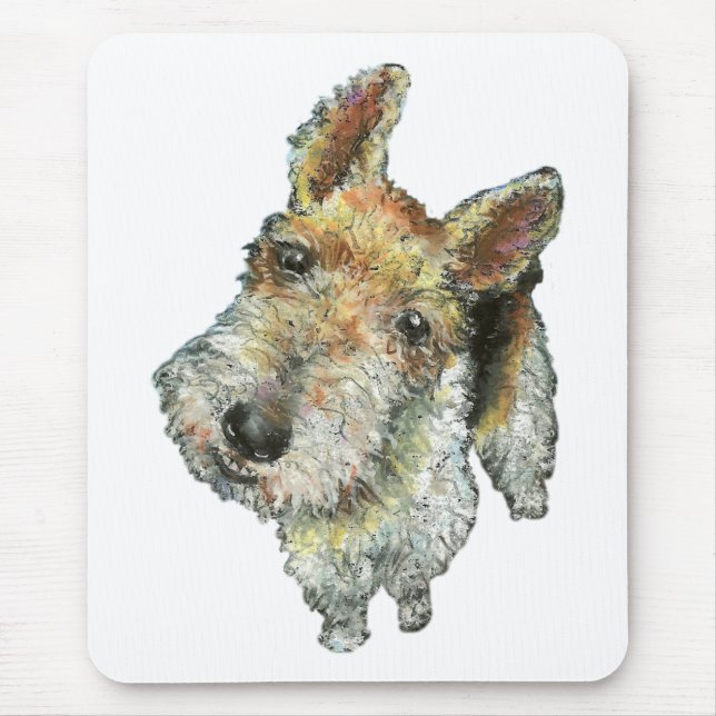 Wire-haired-fox-terrier Mouse Pad (Front)