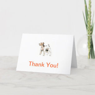 Wire Haired Fox Terrier Thank You Card