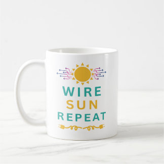 Wire Sun Repeat Coffee Mug