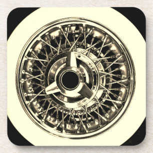 Wire Wheel Sports Car Tire Coaster