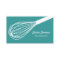 Wire Whisk Catering Card Teal