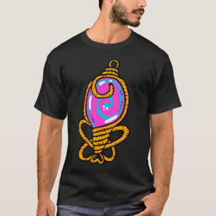 Wire Wrapping Doodle. Pink Purple Gemstone. T-Shirt