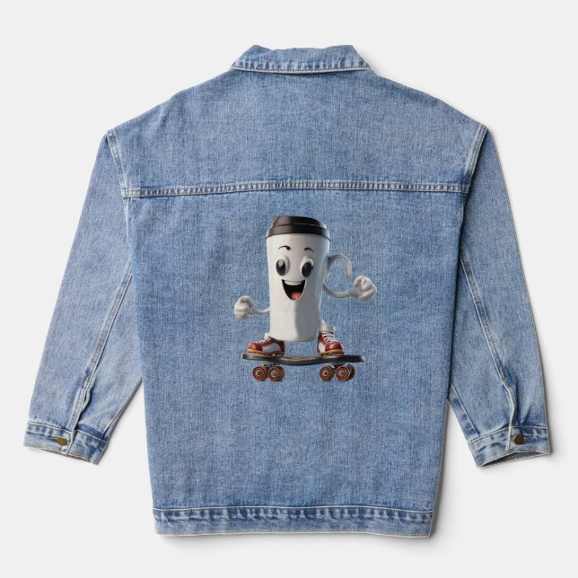 wired coffee denim jacket (Back)