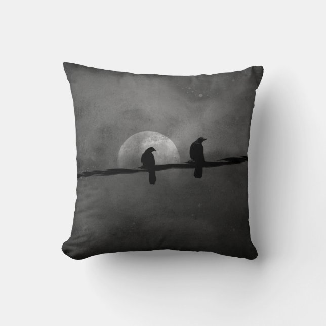 Wired Crows Cushion (Front)