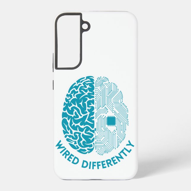 Wired Differently – Brain with Electronic Wiring Samsung Galaxy S22+ Case (Back)