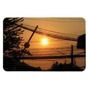Wired Sunset ... Krung Thep, Thailand Magnet