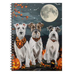Wirefox Terrier Halloween Spooky  Notebook