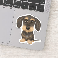Wirehaired Dachshund | Cute Cartoon Dog Teckel