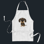 Wirehaired Dachshund | Cute Cartoon Dog Teckel Standard Apron<br><div class="desc">A fun BBQ apron for wire haired Dachshund lovers. Wild boar and tan colored Teckel. Visit Jenn's Doodle World for even more accessories for home and office with this funny dog and more original wiener dog designs.</div>