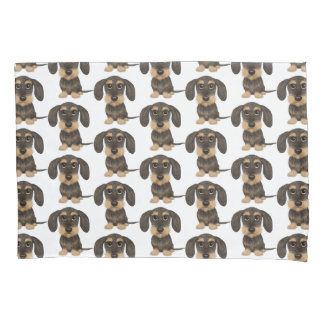 Wirehaired Dachshund | Cute Teckel Dog Patterned Pillowcase
