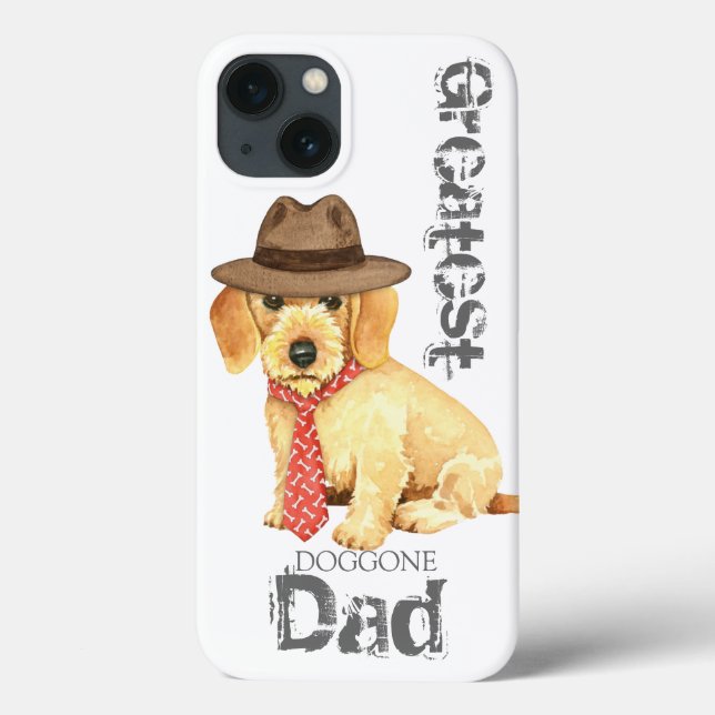 Wirehaired Dachshund Dad Case-Mate iPhone Case (Back)