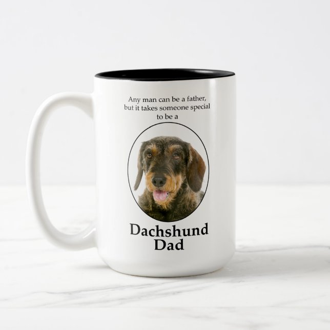 Wirehaired Dachshund Dad Mug (Left)