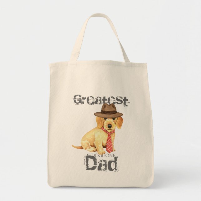 Wirehaired Dachshund Dad Tote Bag (Front)