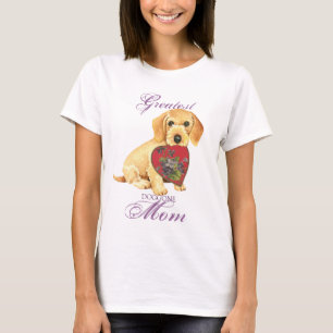 Wirehaired Dachshund Heart Mum T-Shirt
