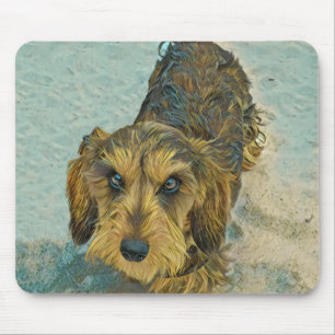 wirehaired dachshund mouse pad