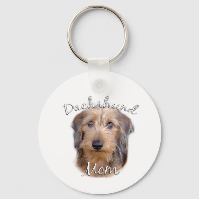 Wirehaired Dachshund Mum 2 Key Ring (Front)