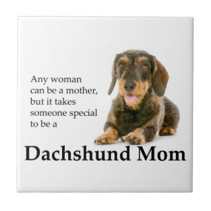 Wirehaired Dachshund Mum Tile