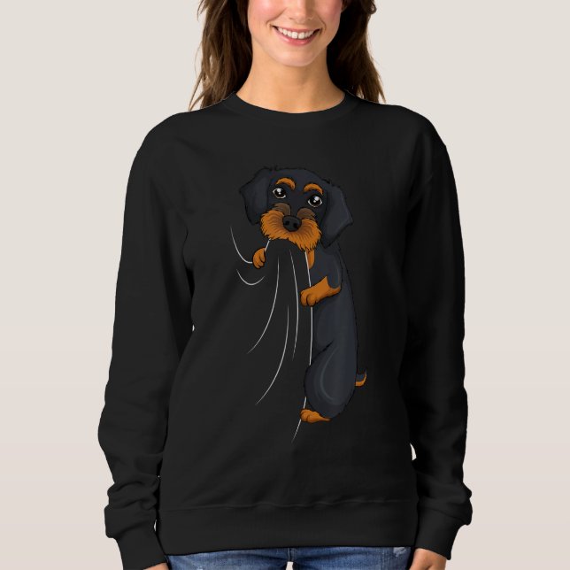 Wirehaired Dachshund Weiner Dog Boys Girls Kids Wo Sweatshirt (Front)