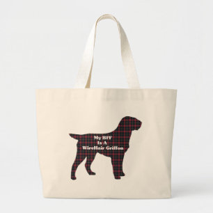 WIREHAIRED POINTING GRIFFON BFF Gifts Large Tote Bag