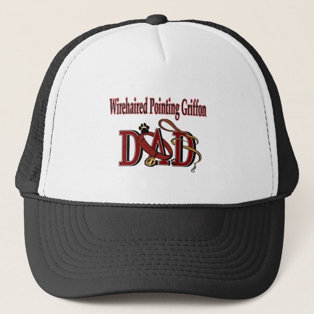 Wirehaired Pointing Griffon Dad Trucker Hat (Front)