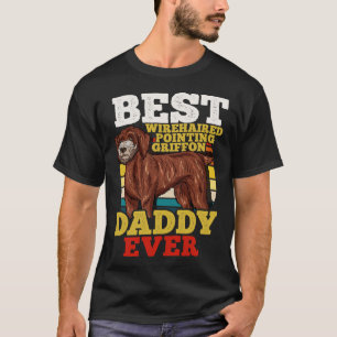 Wirehaired Pointing Griffon Dog Dad Retro T-Shirt