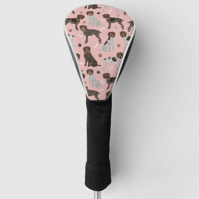 Wirehaired Pointing Griffon Golf Head Cover (Front)
