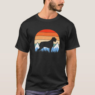 Wirehaired Pointing Griffon Mountain Hiking Retro T-Shirt