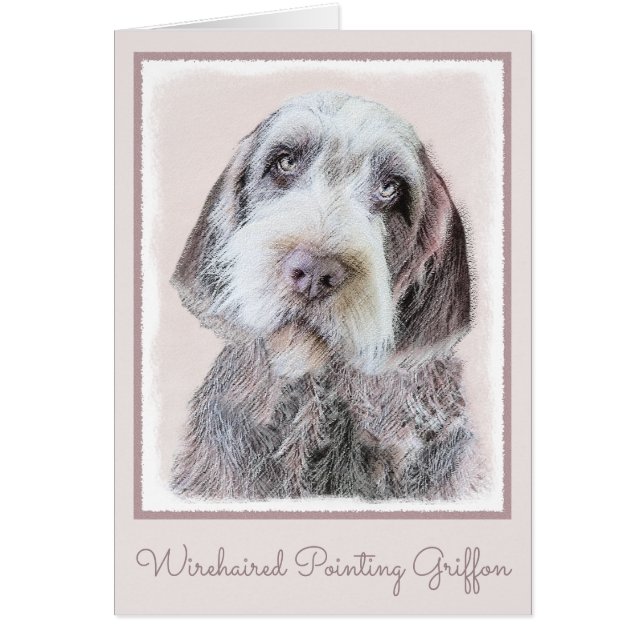 Wirehaired Pointing Griffon Painting - Dog Art (Front)