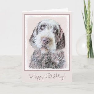 Wirehaired Pointing Griffon Painting - Dog Art Card