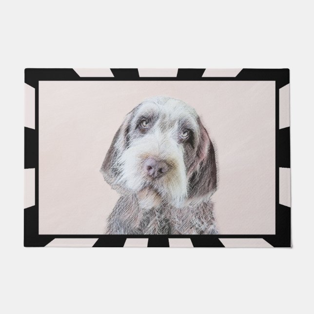Wirehaired Pointing Griffon Painting - Dog Art Doormat (Front)