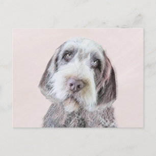 Wirehaired Pointing Griffon Painting - Dog Art Postcard