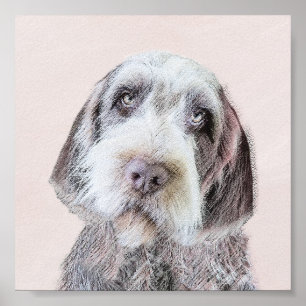 Wirehaired Pointing Griffon Painting - Dog Art Poster