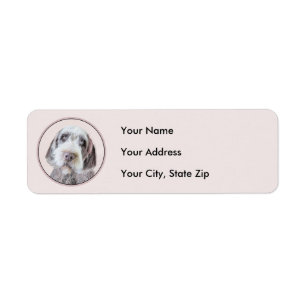 Wirehaired Pointing Griffon Painting - Dog Art Return Address Label