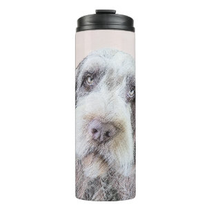 Wirehaired Pointing Griffon Painting - Dog Art Thermal Tumbler
