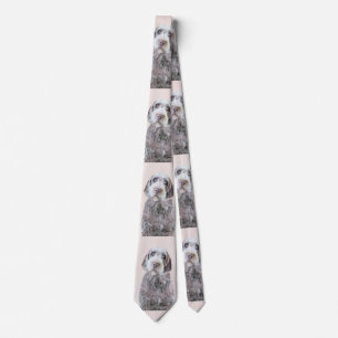 Wirehaired Pointing Griffon Painting - Dog Art Tie