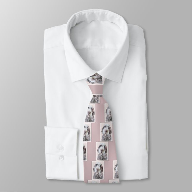 Wirehaired Pointing Griffon Painting - Dog Art Tie (Tied)