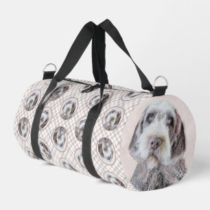 Wirehaired Pointing Griffon Painting Pet Dog Art Duffle Bag